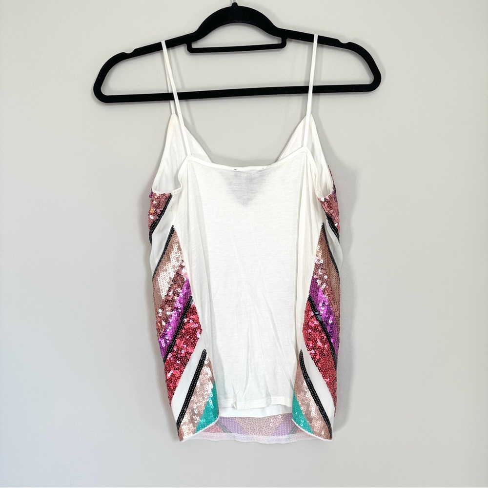 Express Sequined Chevron Tank - Picture 4 of 6
